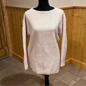 LOFT light peachy pink oversized crewneck sweater